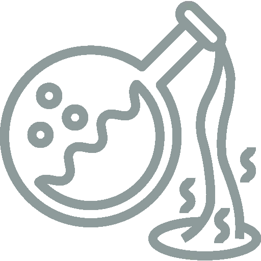 Corrosive waste icon